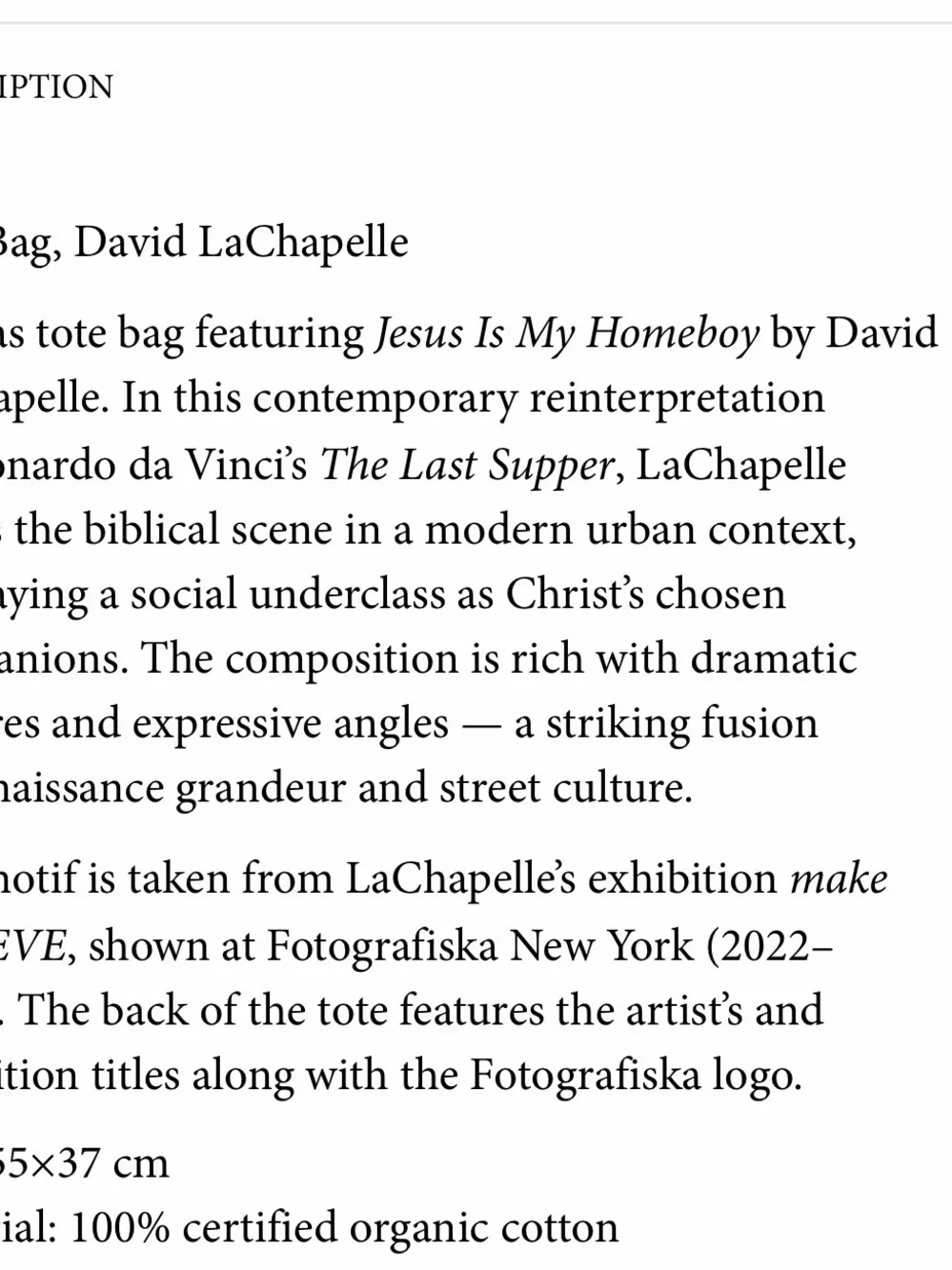 fotografiska david lachapelle
